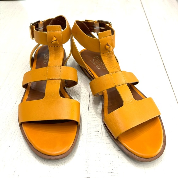 Franco Sarto L-Moni Saffron Yellow Sandal Size 8.5 M - Picture 12 of 15